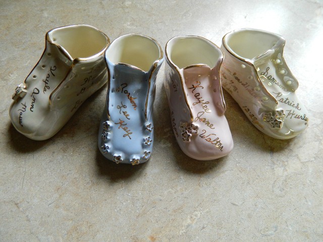 ceramic baby shoe keepsake