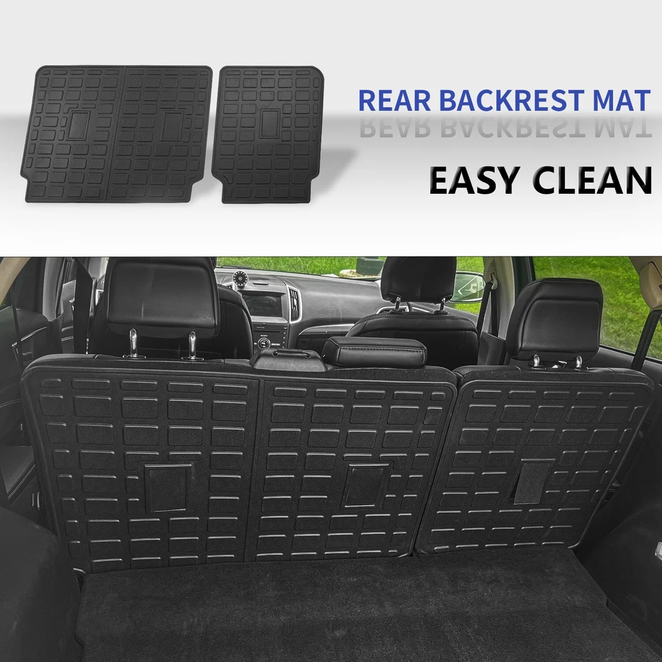 For 2015-2024 Ford Edge 5-Seater Floor Mats Trunk Cargo Liners Backrest Mats - Изображение 2 из 4