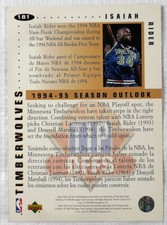 NBA UPPER DECK 1994 COLLECTOR'S CHOICE #181 ISAIAH RIDER COLLECTIBLE CARD