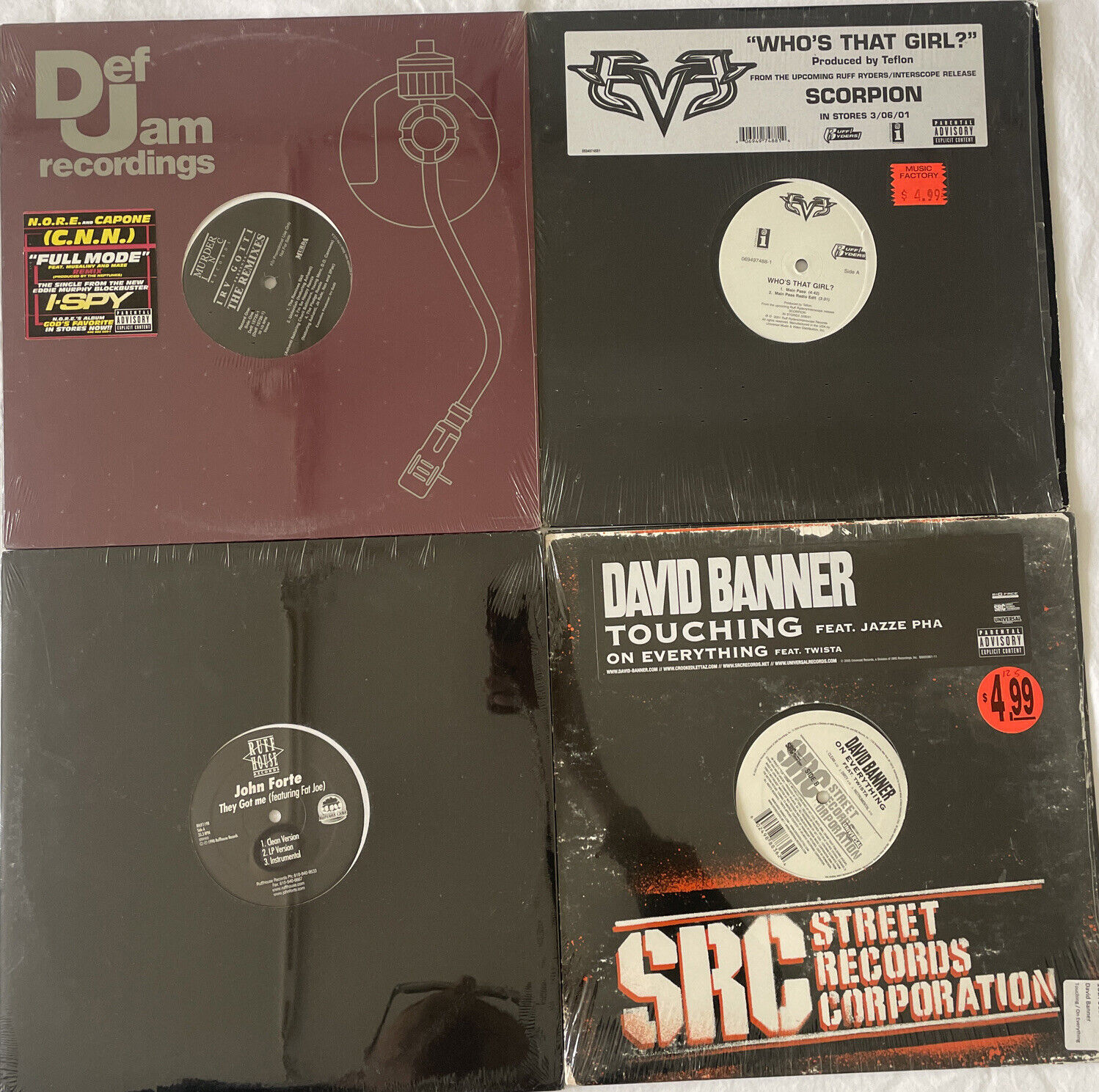 Sealed Hip Hop Vinyl Lot David Banner Ruff Ryders Irv Gotti 2000s rap DJ
