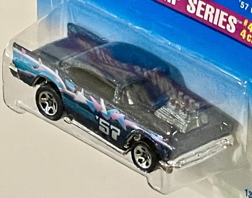 Chevy Hot Wheels #290 Steel Stamp Series 57, ventanas de humo oscuro de 5 velocidades - MUY RARO - Imagen 3 de 8