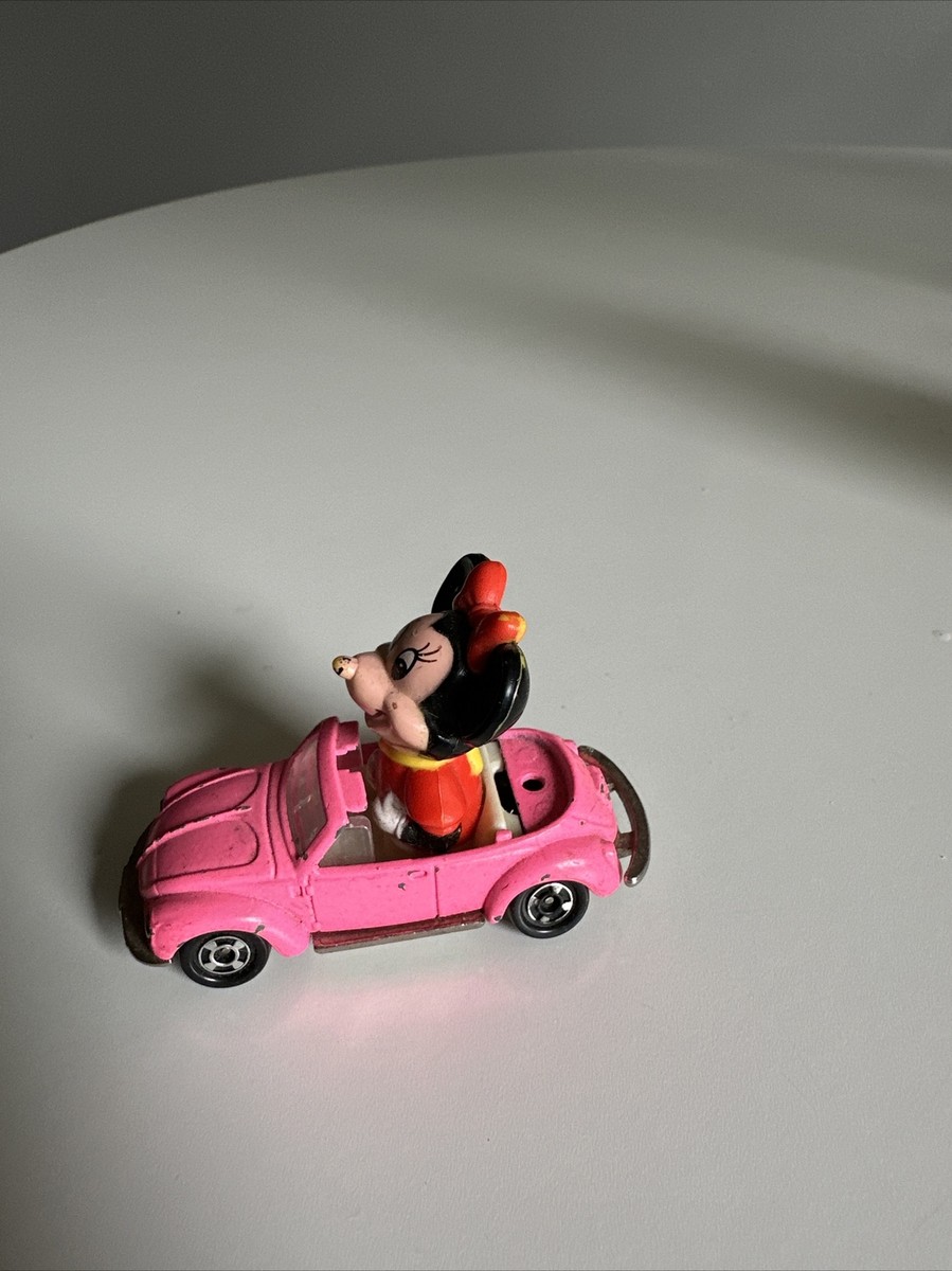 プチカ　PD-6　ミニーのワーゲン Vintage Tomy Disney Minnie Mouse Pink Volkswagen Convertible