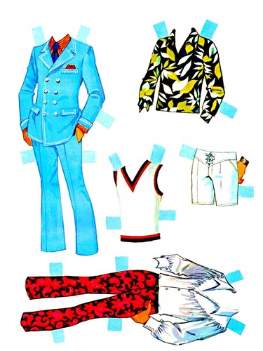 1970 Groovy Barbie & Ken Vintage Paper Dolls Reproduction Uncut - Picture 7 of 9