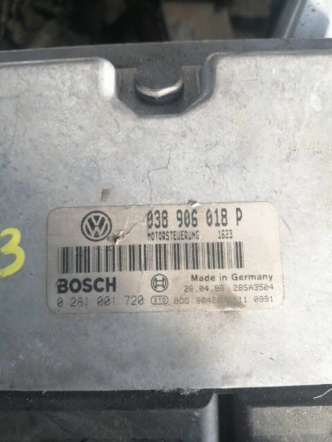 038906018P BOSCH EDC15V 0281001720 CENTRALINA MOTORE VW PASSAT 3B2 1.9 TDI 81KW - Immagine 2 di 3