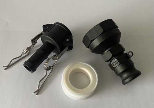 CAMPERVAN KITCHEN SINK DRAIN - QUICK RELEASE POLY CAMLOCK 20mm + 5m Sullage Hose - Picture 9 of 12