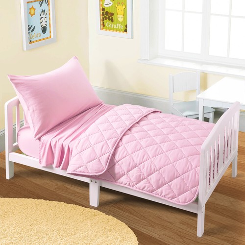 4 Piece Crib Quilt Set Easy Care Baby Comforter Set Nice Rich Colors - Picture 11 of 18