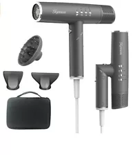 1400W Foldable Hair Blow Dryers with 4 Settings, 3 Speed, 3 Temperatures,2...