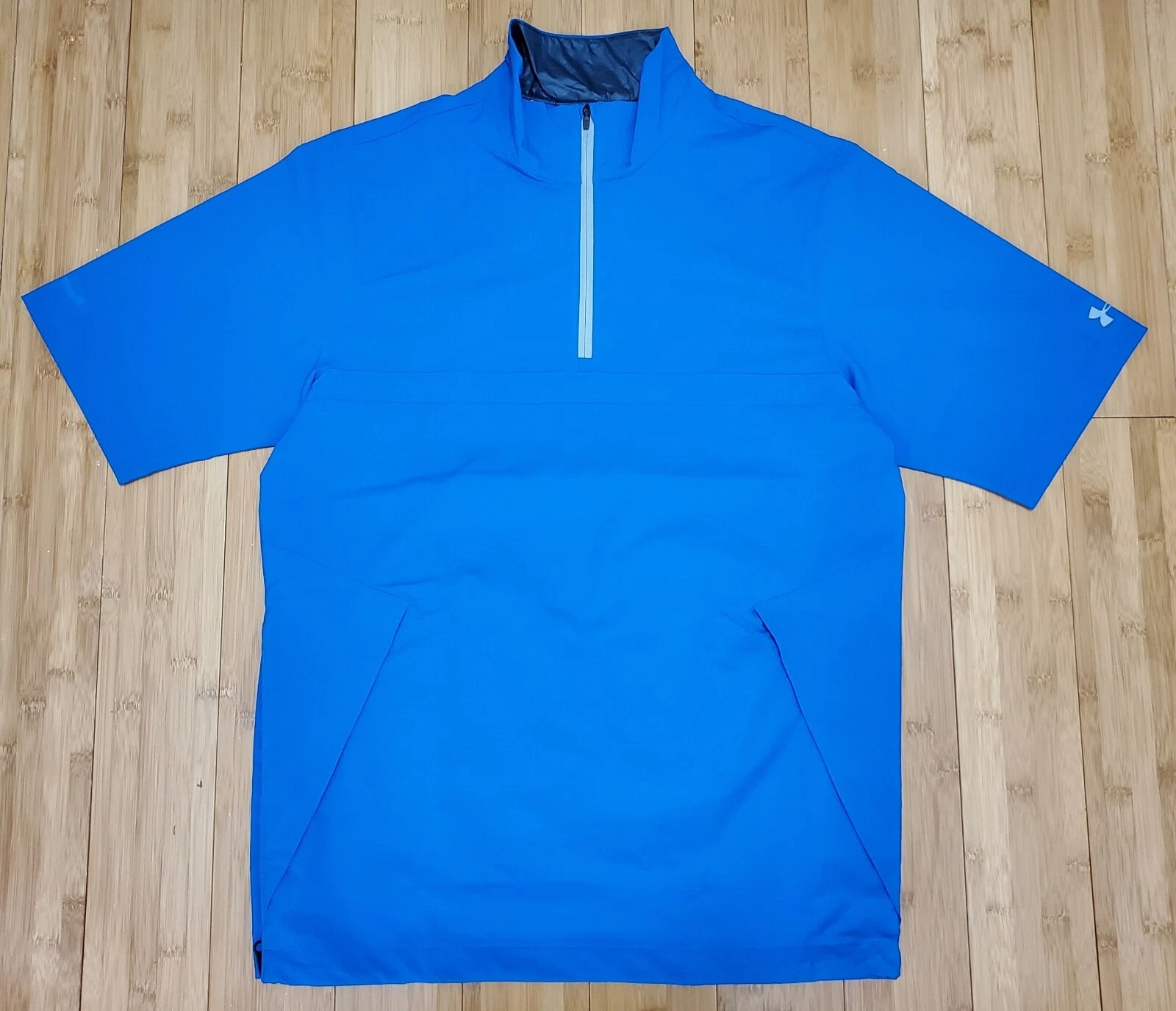 Under Armour Storm 2 Jacket Mens S/M Blue Loose Fit 1/4 Zip Golf Windbreaker