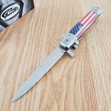 Rite Edge Linerlock Assisted Folding Knife 4" Stainless Steel Blade Resin Handle