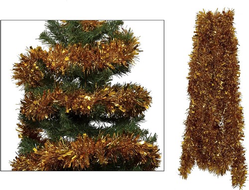 Tinsel Chunky 4M (13ft) Christmas Tree Garland Decoration, Festive Xmas Colours - Picture 3 of 31
