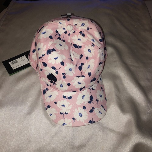 Kate Spade Pink Springtime Floral Print Baseball Cap Embroidered Logo OS NWT - Picture 3 of 16
