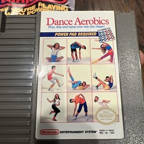 Dance Aerobics (Nintendo Entertainment System, NES 1989) CIB Box Damaged Poster