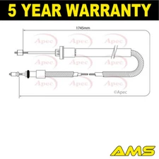 Fits Citroen Berlingo Peugeot Partner Hand Brake Cable Rear Left AMS 4745JO