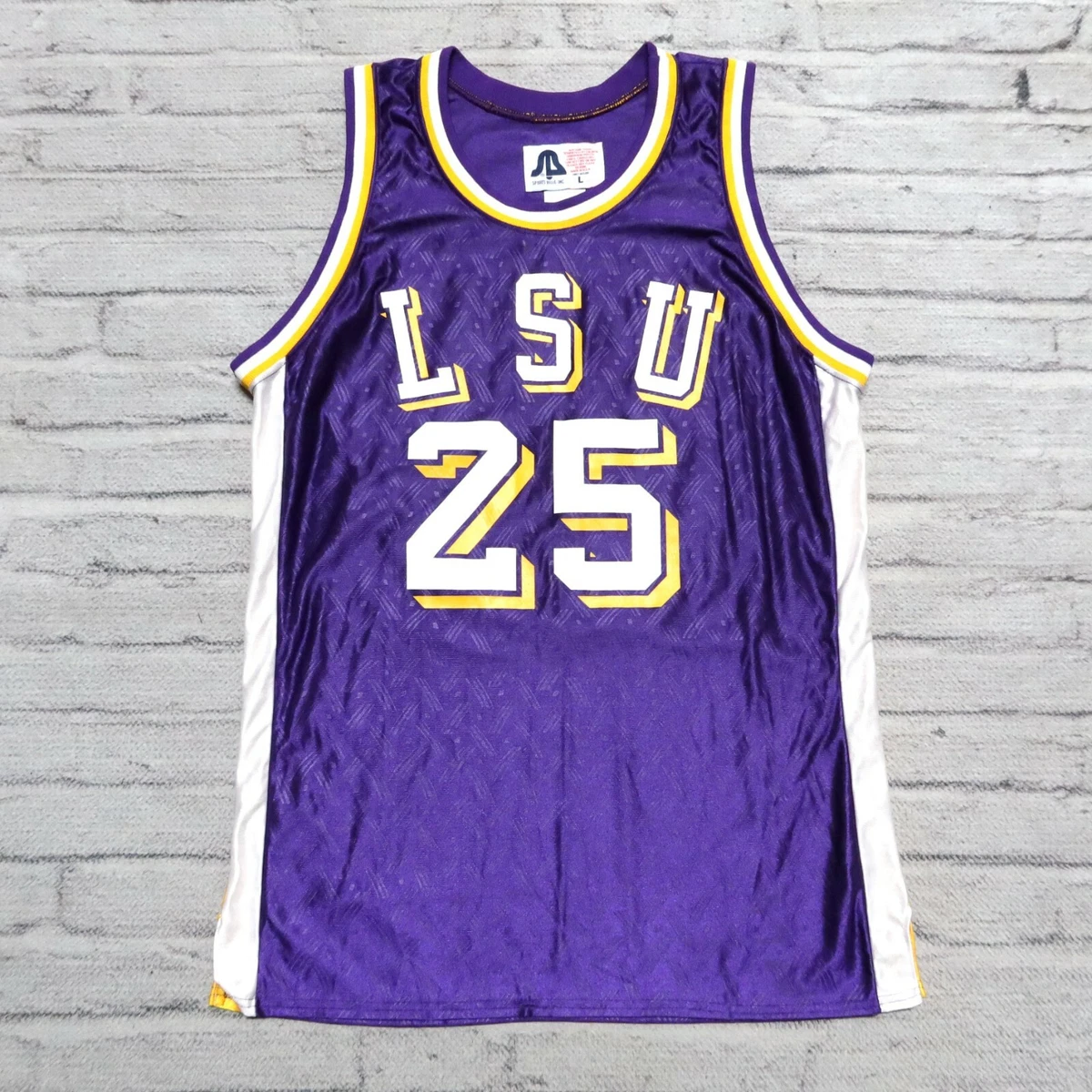 Vintage LSU Tigers Team Issued Basketball Jersey Authentic Game Worn Used