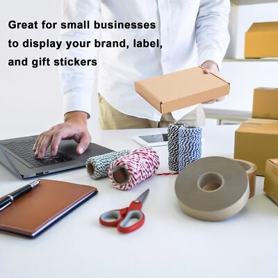 RLAVBL 100 Pack 7x5x1 Small Shipping Boxes, White Corrugated 7x5x1