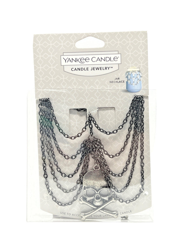**NEW & SEALED** Yankee Candle Skull Candle Jewelry Jar Necklace