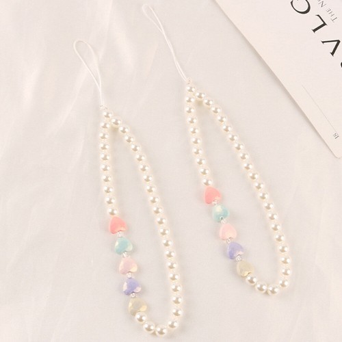 2 Pieces Mobile Phone Chain Cellphone Beaded Lanyard Pearl Straps - 第 8/12 張圖片
