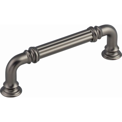 Top Knobs TK322AG Reeded 3 3/4'' Center to Center Bar Pull Ash Gray