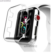 For Apple Watch Series 3 38mm Full Protector Crystal Clear Cover Case Snap On