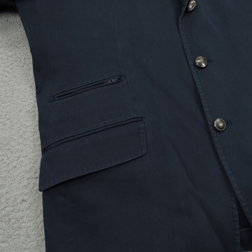 Fay Jacket 42R Navy Cotton Stretch Unstructured Travel Blazer Sport Coat ITALY - Picture 2 of 20