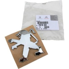 ORIGINAL Peugeot Emblem Plakette Heckklappe 6,8x7,2cm 207 Schrägheck 7810.Q3
