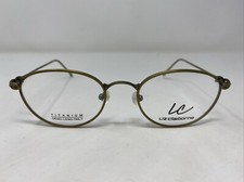 Liz Claiborne Japan LC 126 G 50-19-145 Gold Full Rim Eyeglasses Frame B570