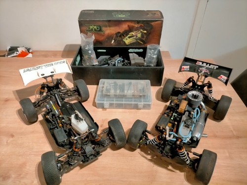 JQ The Car Nitro Buggy 1/8 1:8 Eight BULLIT Motor MP9 Losi RC8 SWORKZ 350 SET