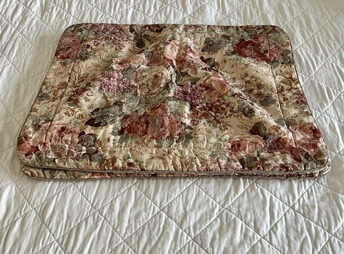 Croscill Vint. Cotswold Cinnamon Rose STD Pillow 2 Shams Pair Damask Cottagecore - Picture 14 of 19