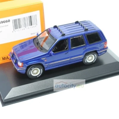 MINICHAMPS JEEP GRAND CHEROKEE 1995 DARK BLUE METALLIC 940149660 - Photo 1/4