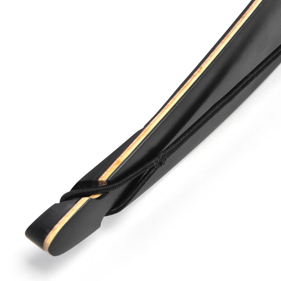 58" Traditional Bow 15-50lbs Triangle Longbow Horsebow Hunting Archery Shooting - Image 4 of 4