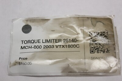TORQUE LIMITER 28140-MCH-000 2003 Honda VTX1800C | eBay
