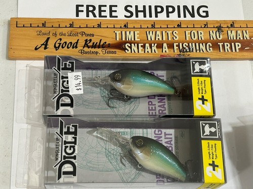 2 Jackall Digle 2+ JDIG2 Deep Diving Crankbait -SK DARK THUNDER COLOR LURE