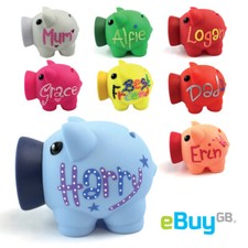 Personalised PIGGY BANK Custom Money Box Pot of Dreams Savings Fund Hand Drawn