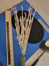 Night Light Flocked Lighted Tree Branches Corded Electric U01P