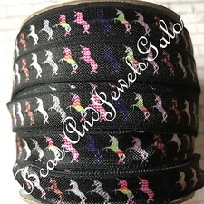Unicorn foe unicorn elastic unicorn hair ties unicorn foe unicorn black foe- 5/8