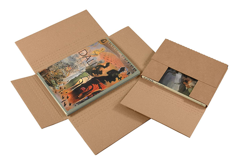 Brown Kraft Easy-Fold Mailing Boxes, 9 1/2 X 6 1/2 X 2 Inches, Pack of 50, Crush - Picture 7 of 9
