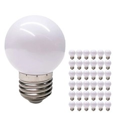 36 Pack Lamp Bulb Cold White E27 Screw 2W LED Non-dimmable Bulbs for Chandeliers
