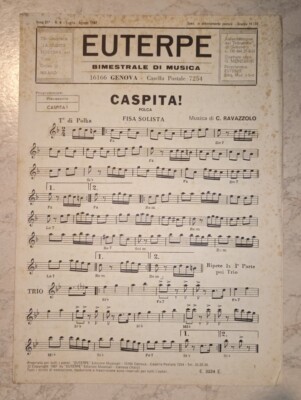 Musikalische Partitur Akkordeon Solist Caspita Polca Polka Ravazzolo Euterpe