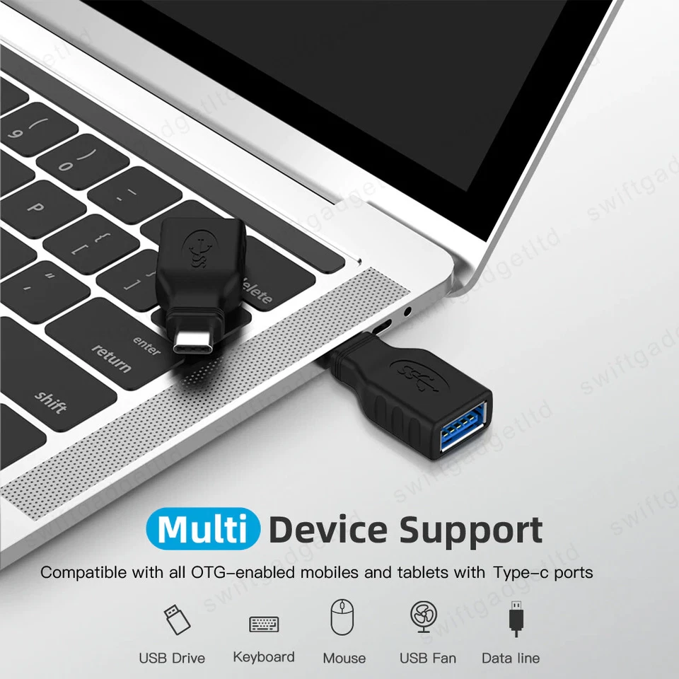 USB-C to USB Adapter USB 3.0 Female to USB Type C Male Converter for Phones iMac - Image 2 of 4