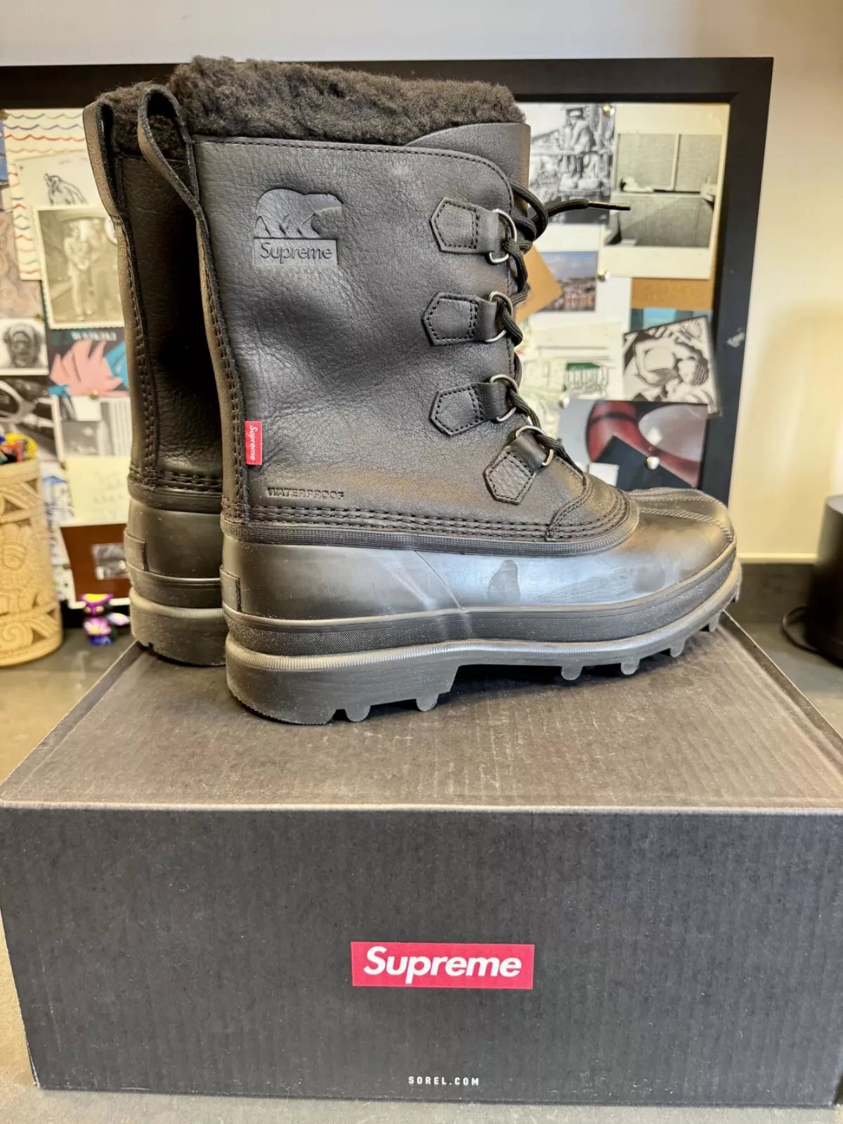 Bottes caribou noires SOREL X SUPREME   pointure 9,5