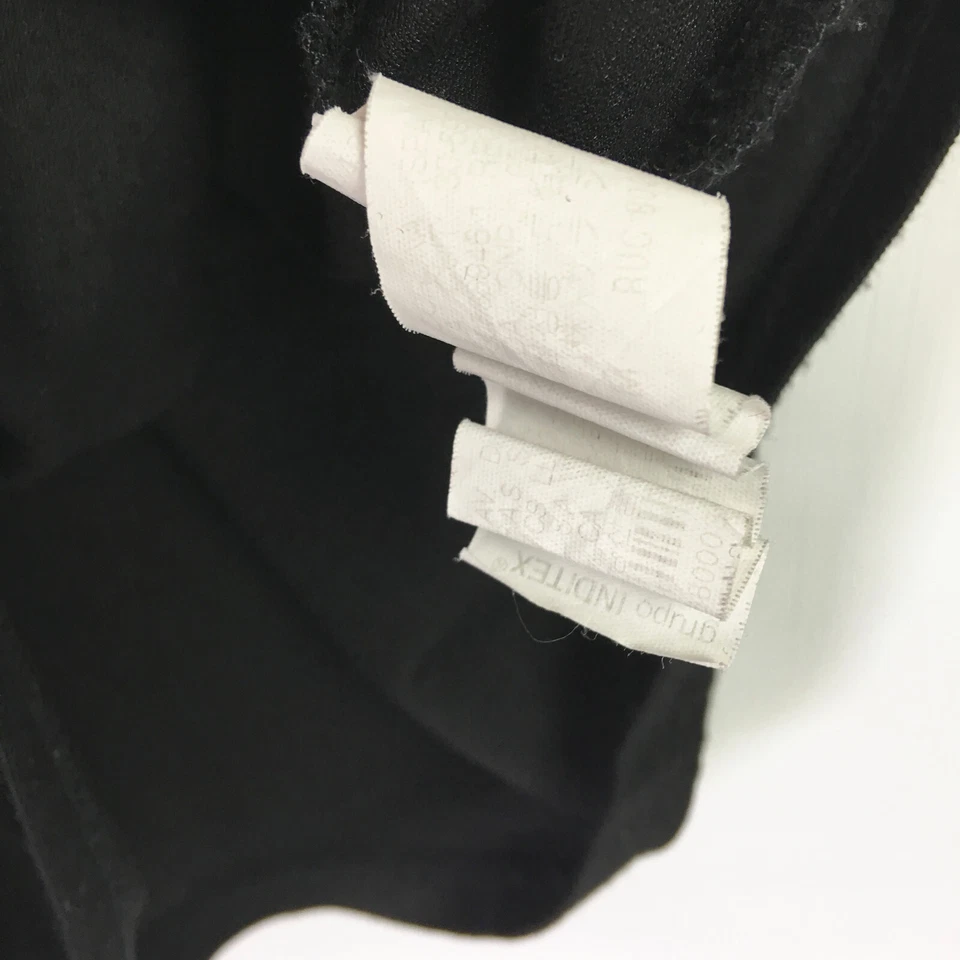 Pantalones Cortos Medianos Zara Mujer Mameluco Negro Sin Mangas Cuello Cuadrado Una Pieza Foto 3 de 4