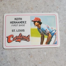 Keith Hernandez 1981 Perma-Graphics Topps Credit Card St. Louis Cardinals 