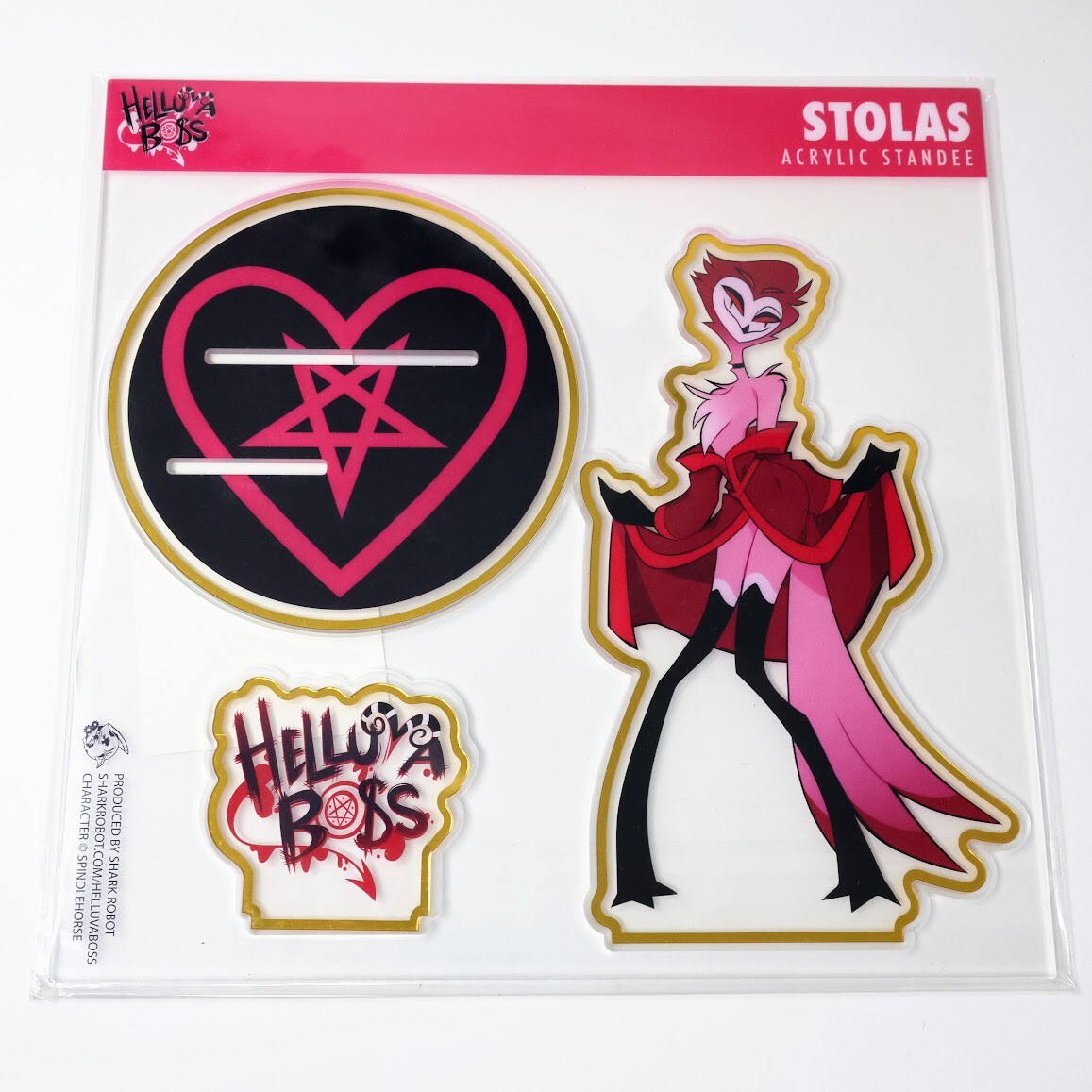Helluva Boss Pin-Up Stolas Gold Edged Acrylic Standee Stand Figure