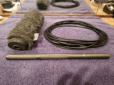 Audio Technica At 835b Condenser Microphone With Rycote Softie And 25' Xlr Cable