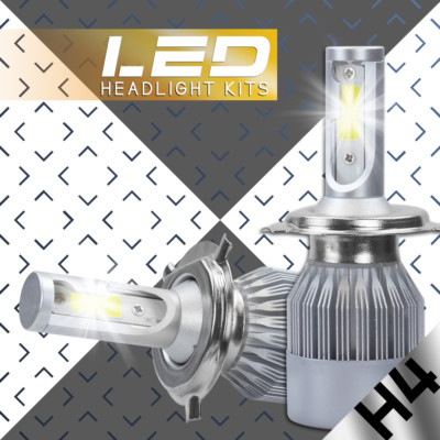 2 x CREE 488W 48800LM H4 9003 HB2 LED Headlight Kit High/Low Beam Bulbs 6000K