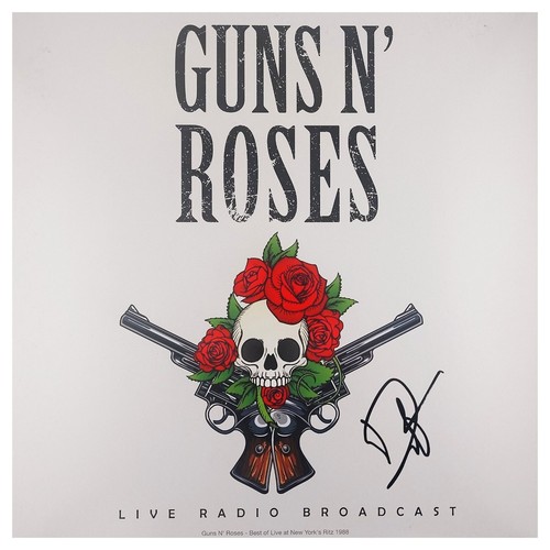 GUNS'N'ROSES Live New York Ritz LP vinyl SIGNED by Duff McKagan Axl Rose Slash