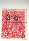 AUSTRALIA 1926-30 KGV. 2 pence. Red. OS Overprint. Used. NG — photo 1