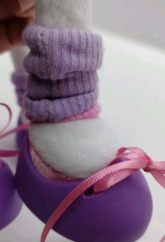 Barbie Pose Me Pets Lot of 2 Plush Animals Dog and Cat Ballet Purple Pink White - Picture 9 of 16