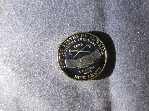 2004-S Jefferson Nickels Deep Cameo Mirror Proof One PEACE MEDAL - Picture 2 of 3