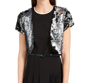 silver sequin bolero jacket